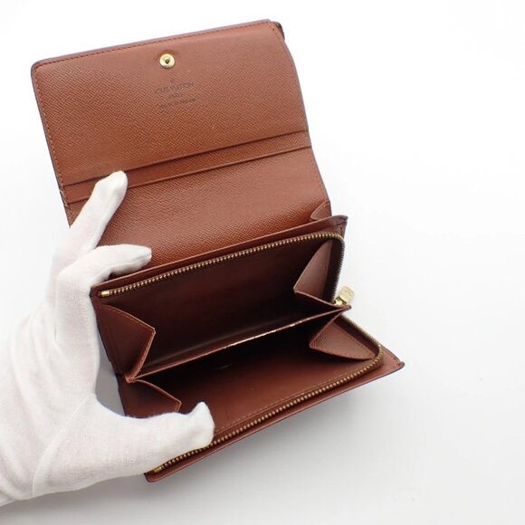 LOUIS VUITTON Porte Monnaie Billets Tresor Wallet Monogram Brown M61730 07EF433 - Picture 10 of 16